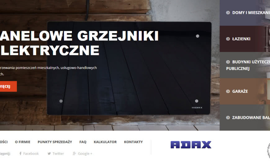 Elektra zaprasza do nowego serwisu grzejnikiadax.pl